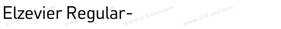 Elzevier Regular字体转换